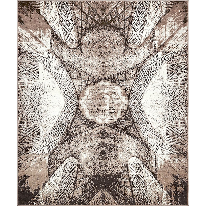 Ahron Ikat Indoor Rug, Rectangle 8' x 11'