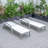 Marlin Outdoor Patio Reclining Chaise Lounge Arm Chair with Gray Powder-Coated Aluminum Frame- Breathable Sling Mesh Fabric, Adjustable Backrest-88151482