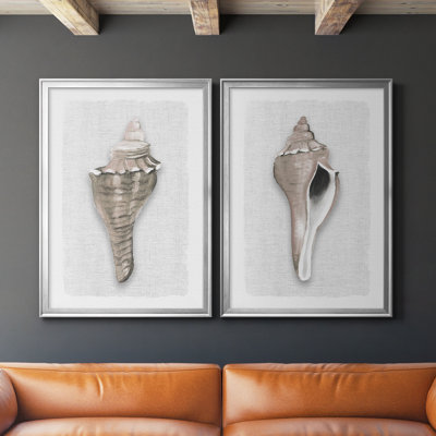 "Sea Front Shell I" Painting Print Set