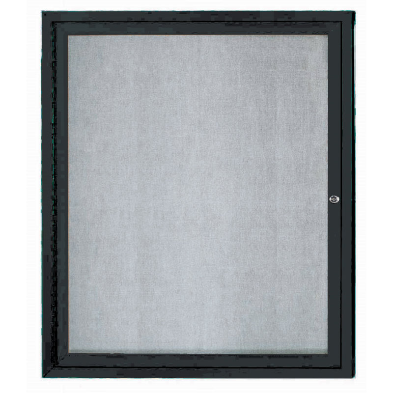 Tableau d'affichage mural extérieur pour l'extérieur, Noir, Un, H 36 po x l 30 po
