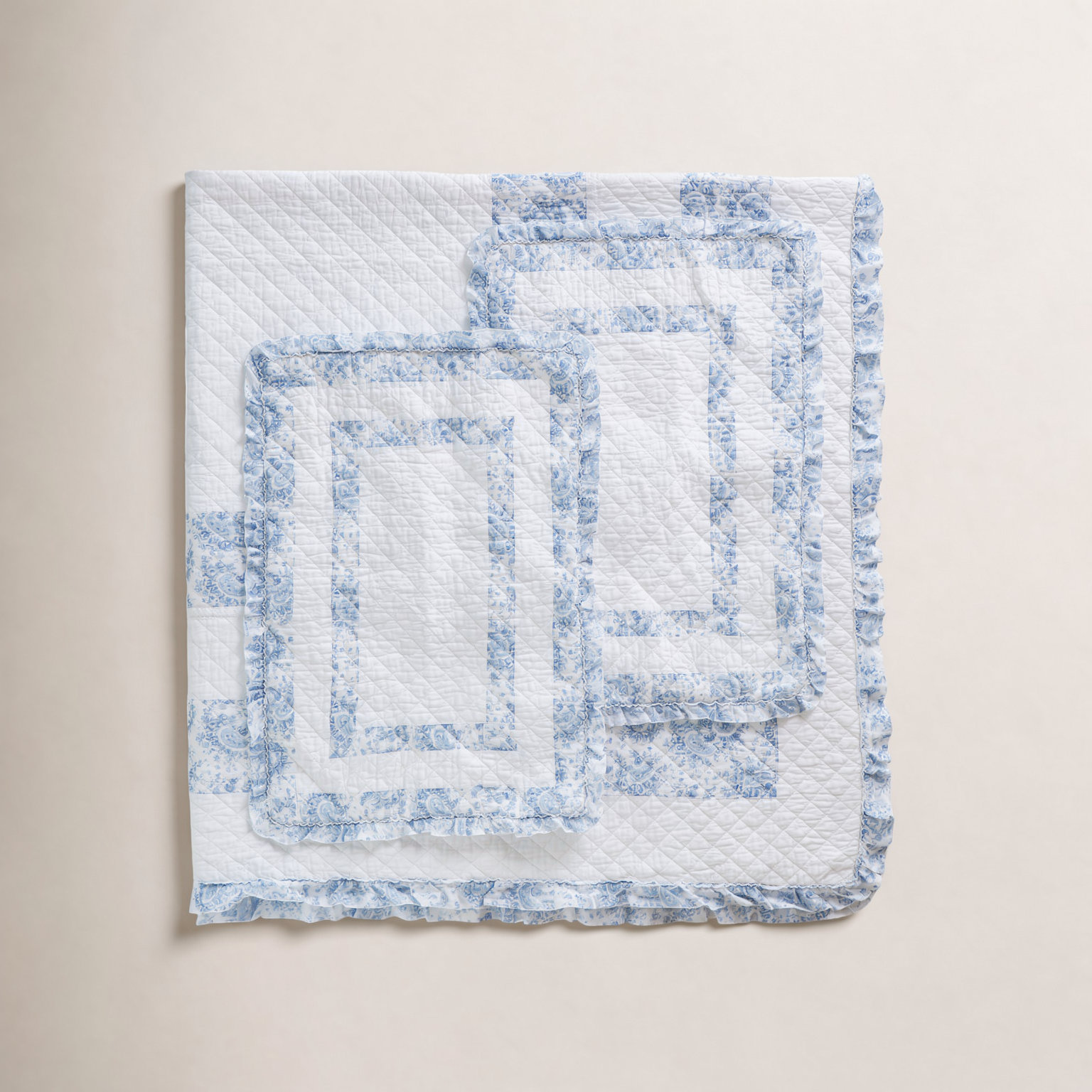 Westwick Cotton Quilt Set, Queen Quilt + 2 Standard Shams