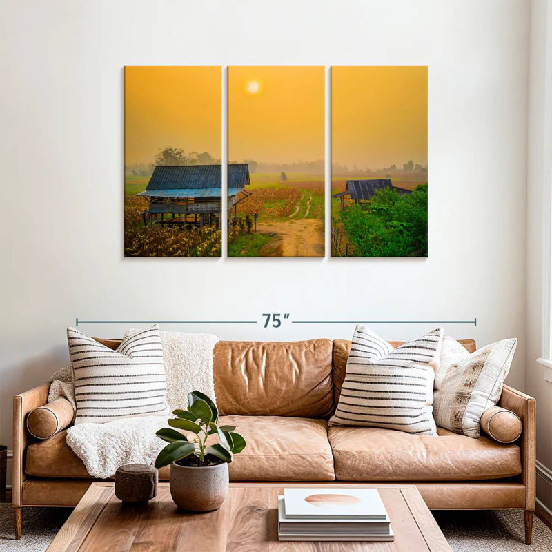Alvord, coucher de soleil en Thaïlande, H 36 po x l 57 po