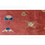 Tapis antique noué à motif médaillon chinois Art Deco