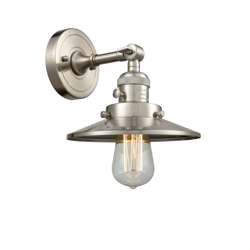 Clintonpark Armed Sconce, LED, Brushed Satin Nickel
