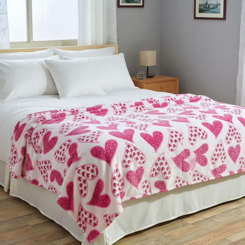 Scarlette Romantic Plush Throw Blanket