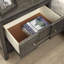 Magnifique table de chevet grise 1pc-112722949