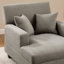 Chaise longue rembourrée en tissu 39,76 po-1990492640