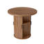 Ensemble de table de salle à manger 31,5 "/ 47" en bois avec tablette de rangement semi-ouverte, comprenant 2 à 4 chaises rembourrées en tissu-1433461884-1433461886