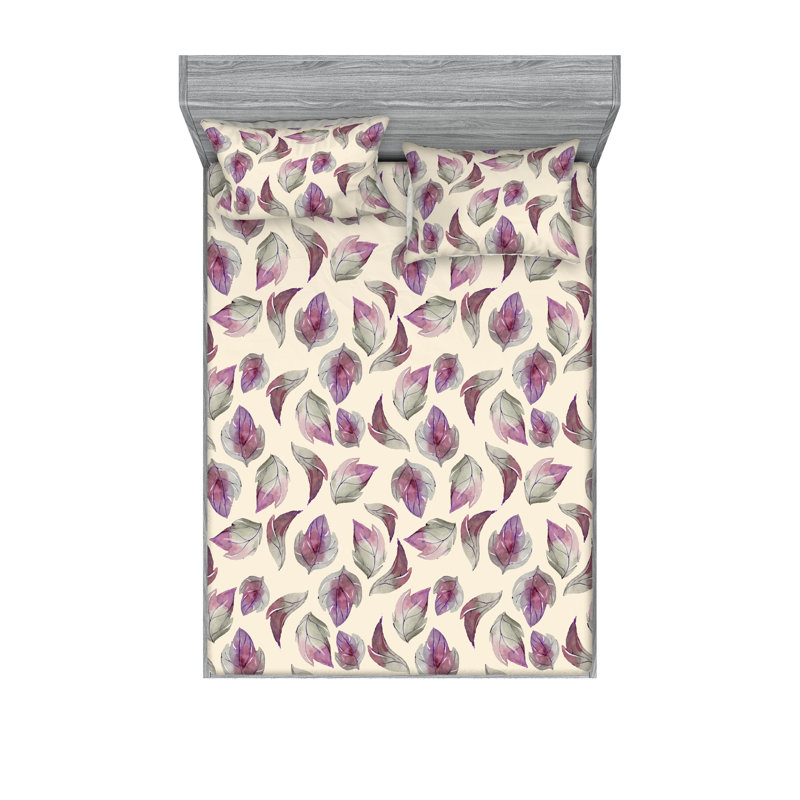 Drap-housse et taie décorative Ambesonne, Ensemble de draps très grand californien avec 2 t