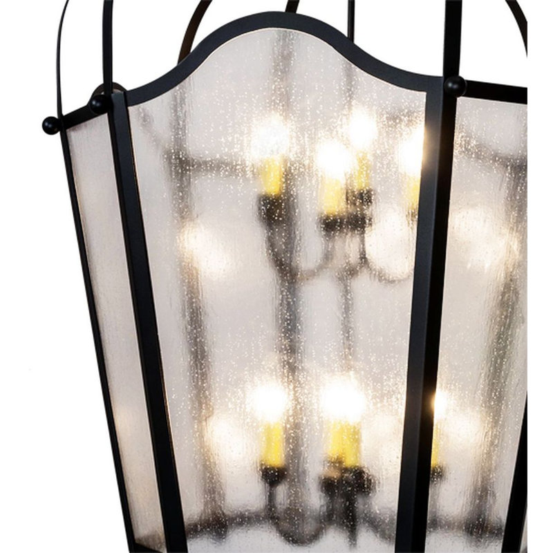 Citadel 12 - Light Chandelier, Textured Black