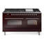 ILVE Nostalgie II 60 Dual Fuel Range, 9 Burners, Griddle-233756768-233757105