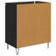 Sideboard Black Oak 60 X 35 X 70 Cm Engineered Wood-1557964632