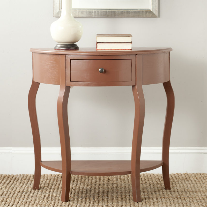 Console en bois massif 32,7 po Sadie, Brun Henna