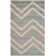 Sanyla Hand Tufted Wool/Cotton/Latex Chevron Rug in Gray/Beige