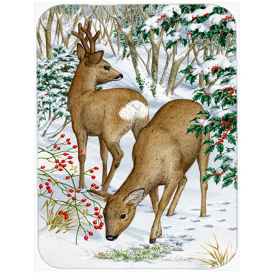 European Western Roe Deer Glass Cutting Board