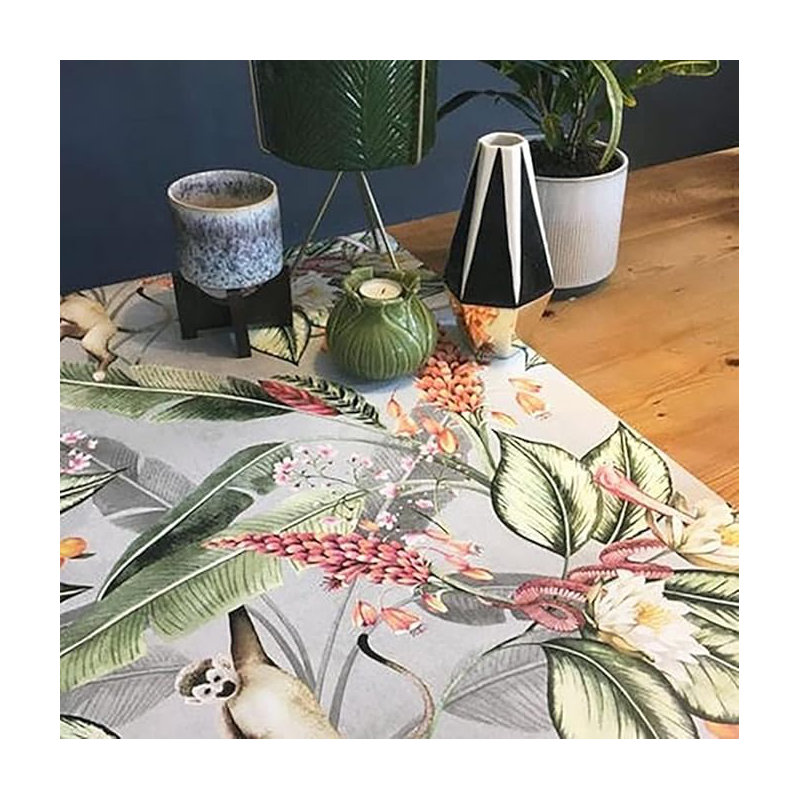 Alyessa Grey Belgravia Floral Animal Garden 100m x 5cm Wallpaper Roll