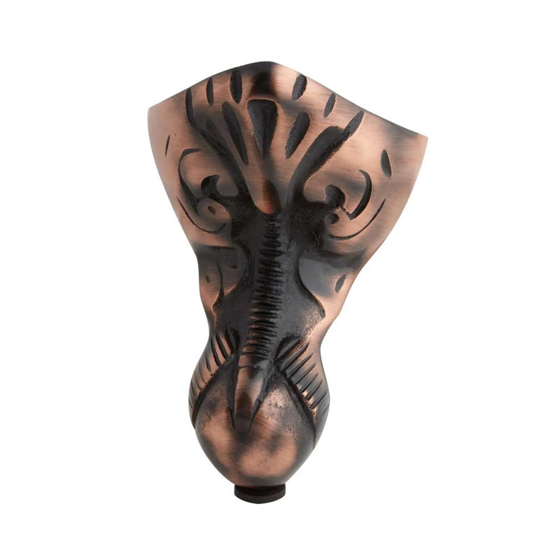 66" Miya Cast Iron Clawfoot Soaking Tub, Oil Rubbed Bronze, Wall Mount