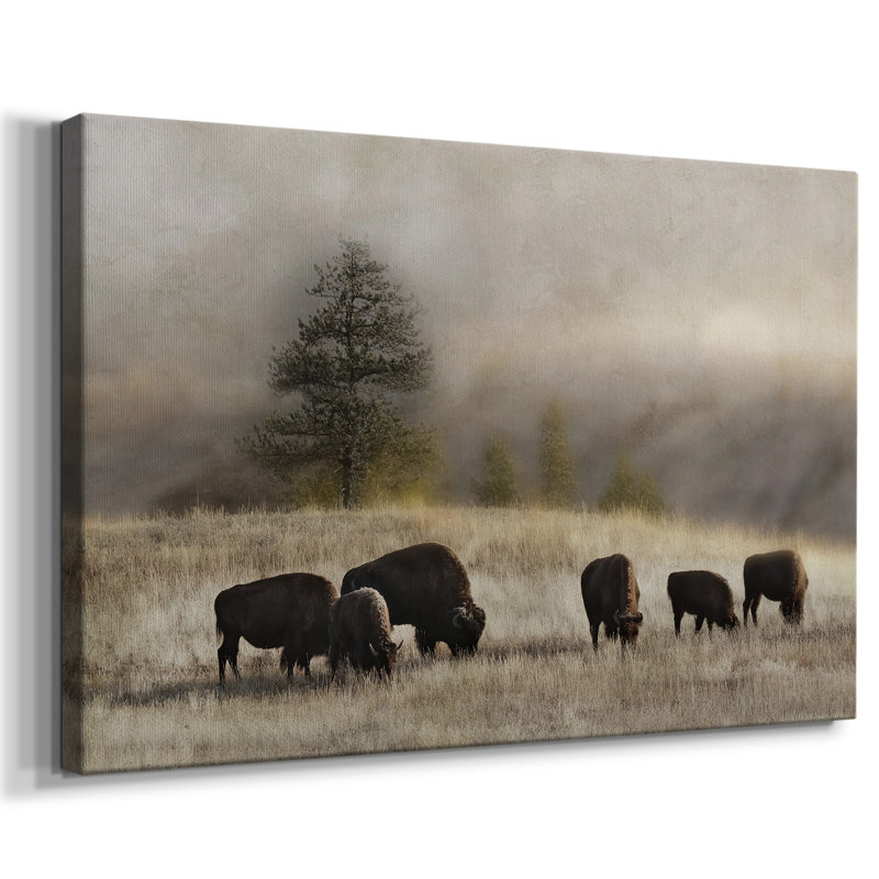 Ridge Grazing-Gallery Wrapped Canvas, 32" H x 48" W