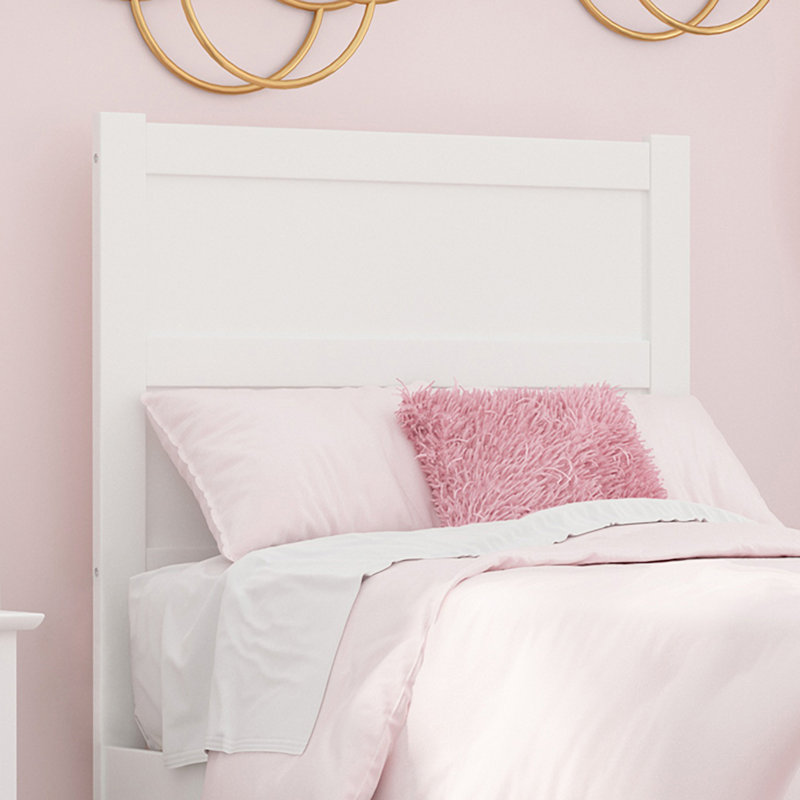 Alessio Wood Panel Headboard, Twin, White