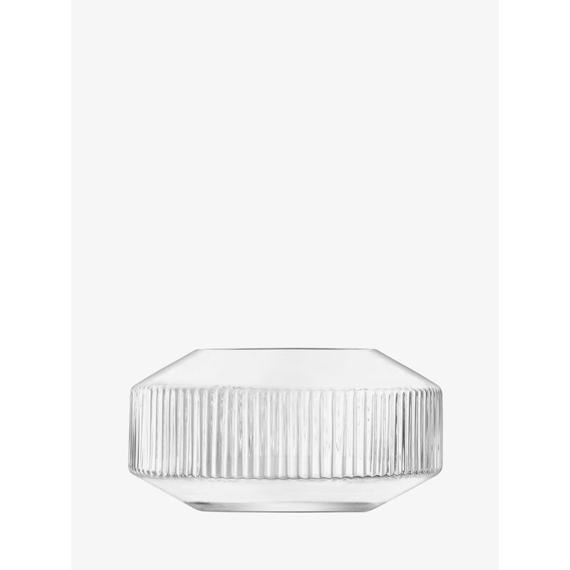 Rotunda Handmade Glass Table Vase, Clear