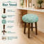 Tabouret de bar rembourré élégant avec structure en bois d'acacia massif-133596005