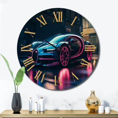 Horloge murale Futuristic Bugatti