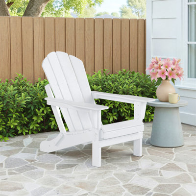 Chaise Adirondack pliante en PEHD Shawnna