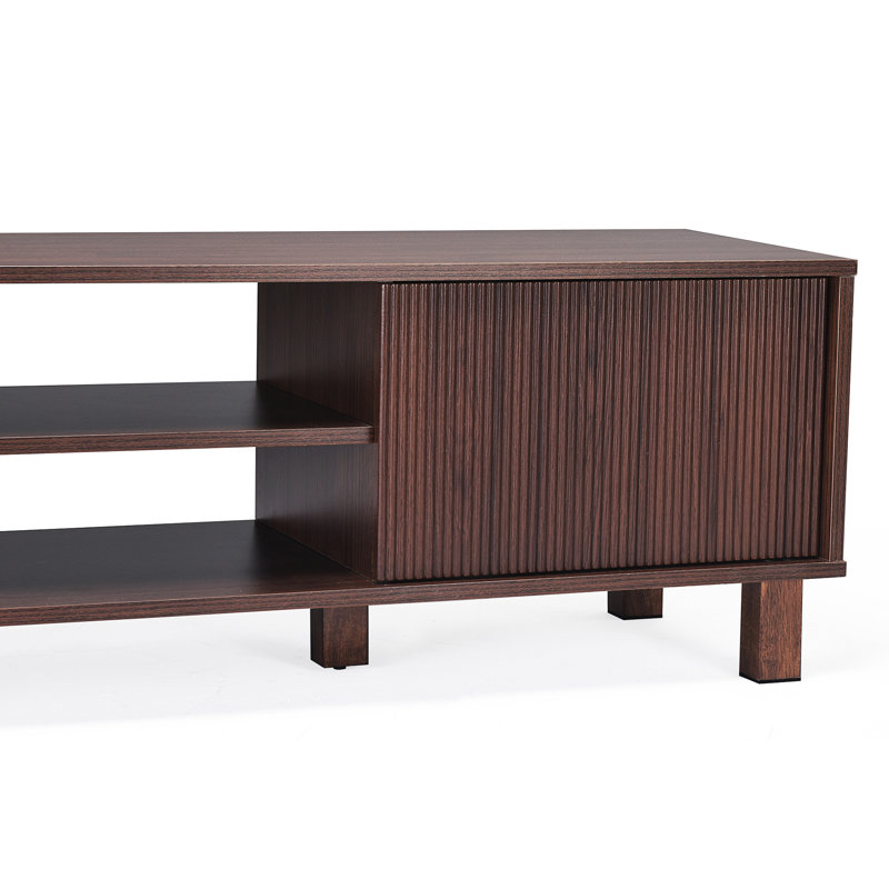 Modern TV Stand For Up To 70'' Tvs, Walnut