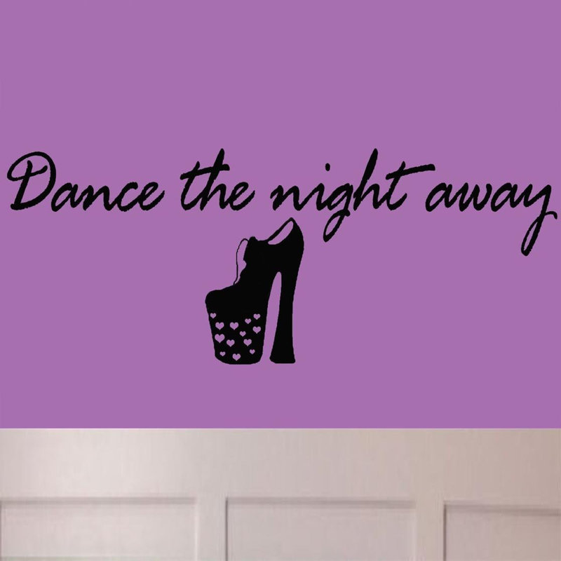 Décalcomanie murale danse the night away Derrygowan, 11 po x 30 po