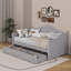 Lit de jour simple en bois avec 2 tiroirs de rangement-1274021295