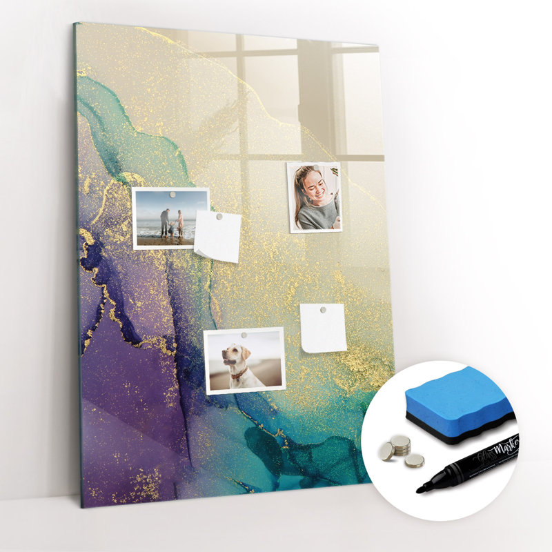 Magnetic Glass Photo Memo Board