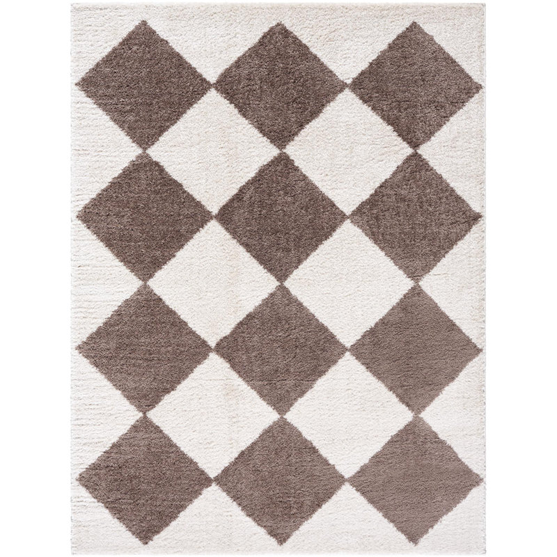 Kyro Washable Geometric Indoor Rug, Rectangle 7'10" x 10'