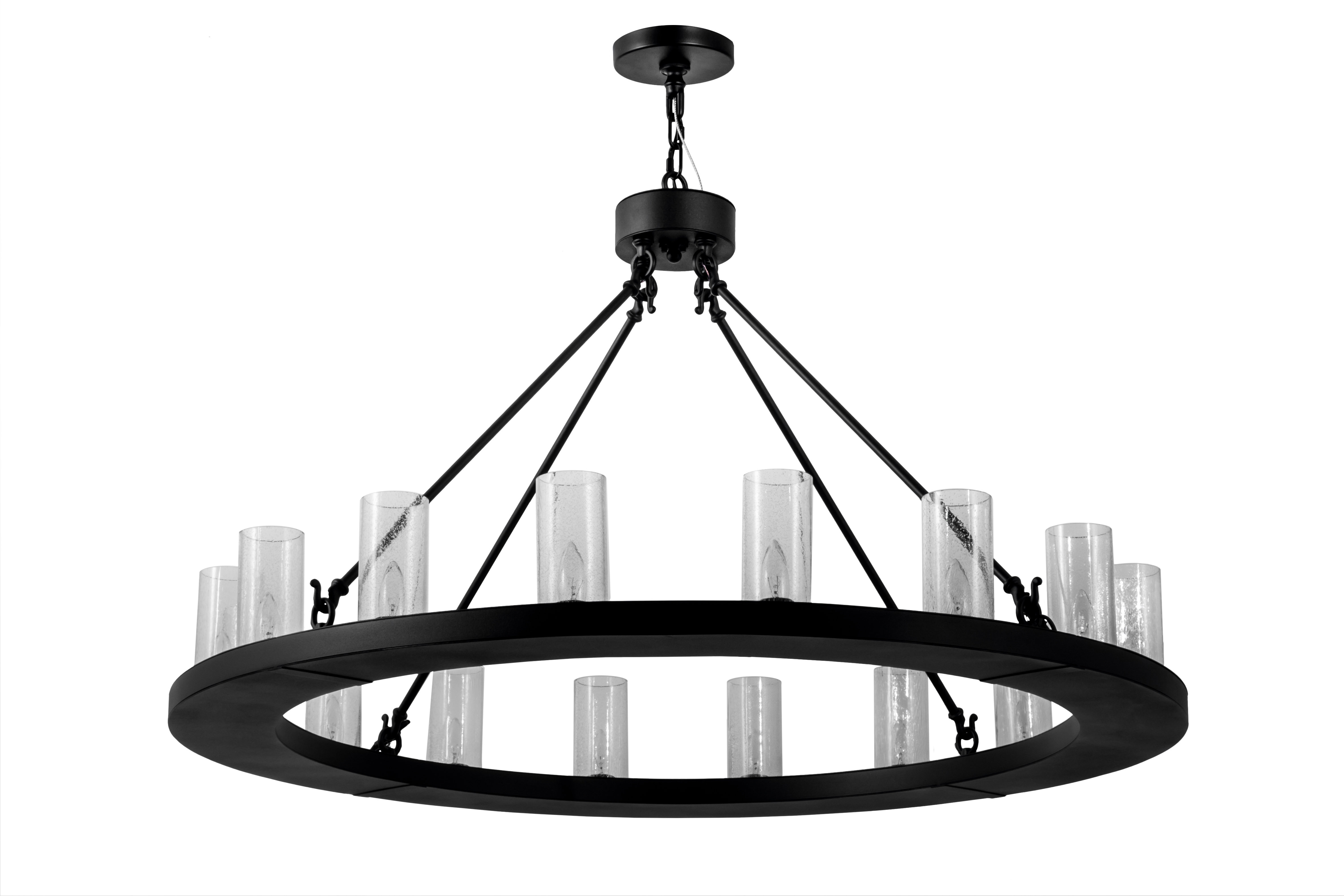 Longshore Tides 16 - Light Shaded Wagon Wheel Chandelier - Wayfair Canada