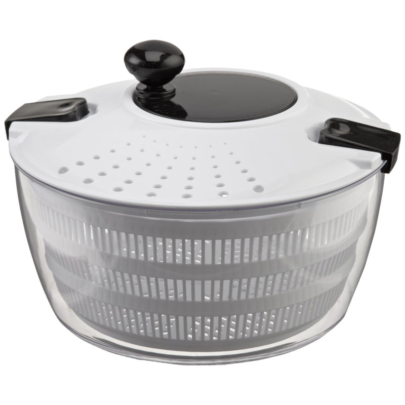 Salad Spinner with Locking and Straining Lid