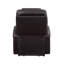 Fauteuil inclinable électrique brun à 2 porte-gobelets