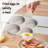Caannasweis 4 Cup Egg Omelette Pan Nonstick Granite Omelette Skillet-122941506