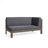 X-BACK RIGHT CORNER BENCH OF SET 2