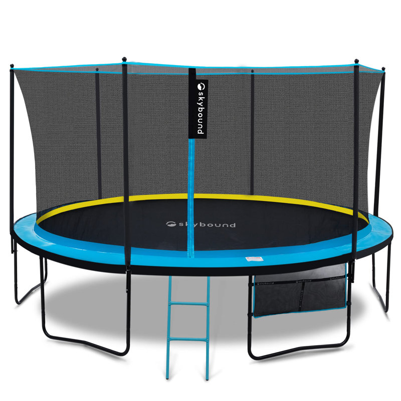 14' Round Backyard Trampoline with Safety Enclosure