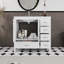 Ensemble de meuble-lavabo autoportant 36 po avec comptoir en céramique 36 po-428409099-428409098