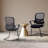 Home Office Desk Chair No Wheels Set Of 4, Ergonomic Executive Sled Base Mesh Computer Chairs With Comfy Arms And Lumbar Support For Home Bedroom Waiting Reception Guest