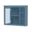 Meuble-lavabo 36 po avec armoire à pharmacie, armoire de rangement moderne avec 2 portes à fermeture douce, meuble-lavabo simple