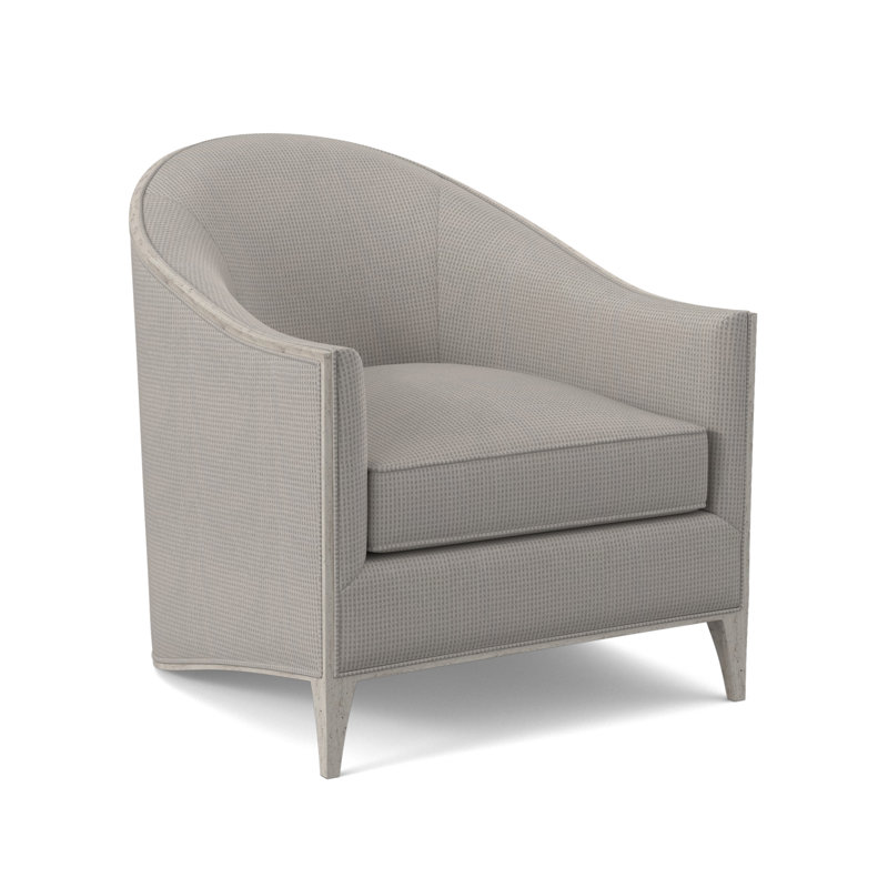 Atelier Barrel Chair, Bisque, Filigree Ivory 100% Polyester