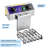 WeChef Commercial Electric Deep Fryer 11.7L 1500W Fryer w/Time Control and Oil Filtration Single Removable Basket Stainless Steel Countertop Fryer for Commercial Restaurant Use