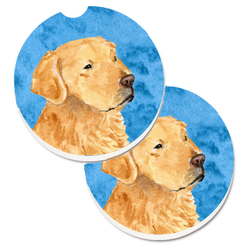 Sous-verre barbu collie voiture, Golden retriever