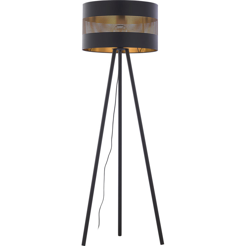 Avayla 145cm Tripod Floor Lamp, Black