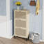 Étagère à chaussures en rotin 3 portes, armoire de rangement pour chaussures moderne autoportante, pour vestibule