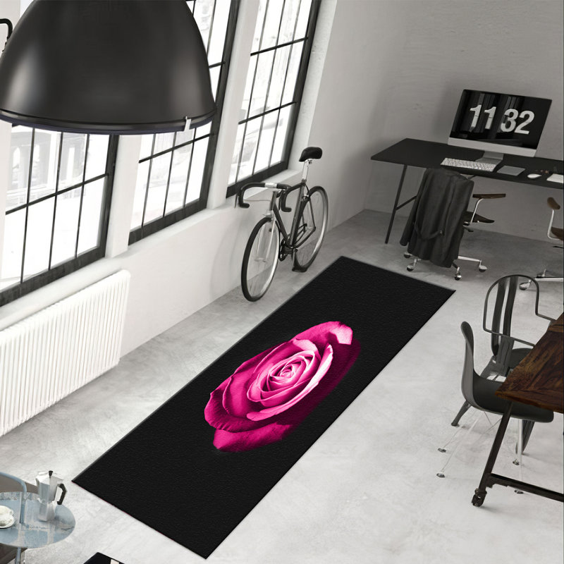 Tapis à motif floral non tissé Floral