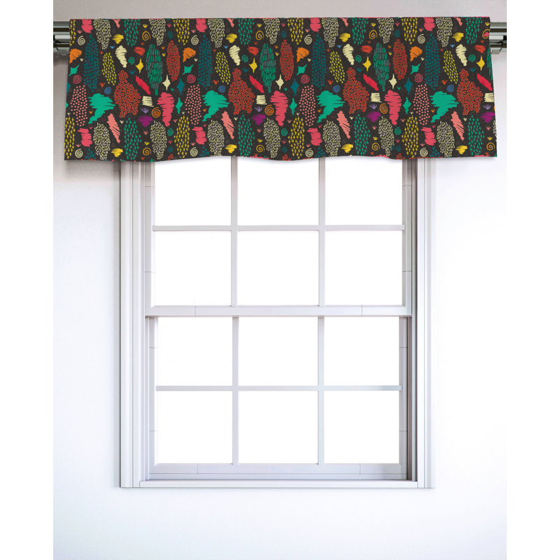 Sateen Ruffled Window Valance