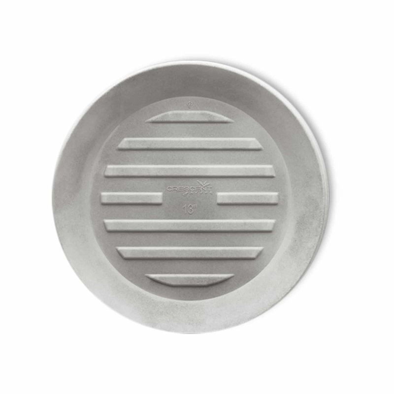 Circular Universal Round Planter Saucer, 2.5" H x 23.5" W x 23.5" D, Weathered Concrete