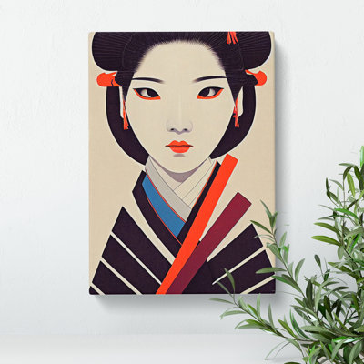 View Of A Geisha No.1 - Wrapped Canvas
